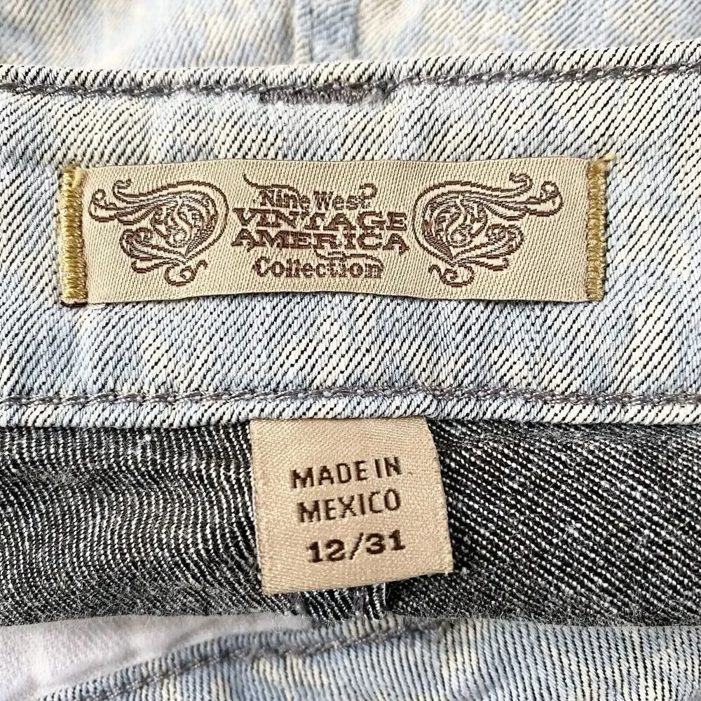 Nine West Vintage America Collection Vintage Boho Straight Size 12 / 31‎ Jeans - Picture 9 of 11